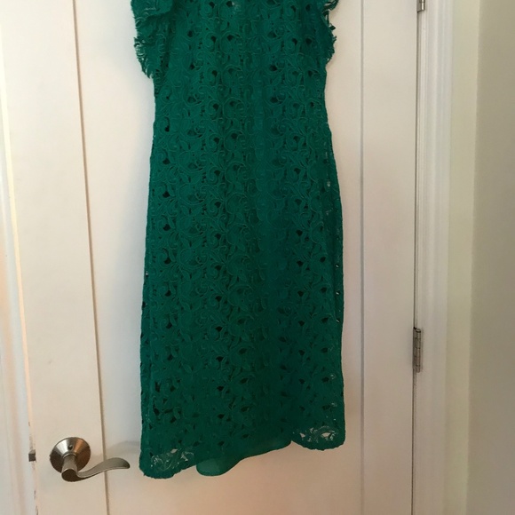 Zara Green Lace Dress NWT - Picture 5 of 11